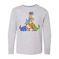 thumbnail image 1 of Inktastic Gecko Pile Cute Lizards Long Sleeve Youth T-Shirt, 1 of 5