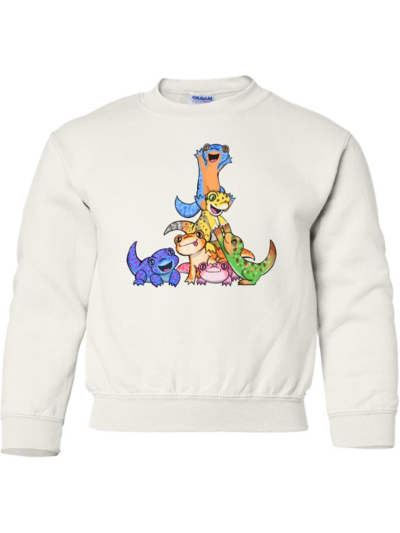 Gecko Pile Cute Lizards Youth Sweatshirt