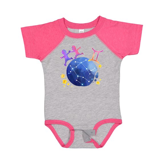 Inktastic Gemini Constellation Zodiac Sign Illustration Boys or Girls Baby Bodysuit