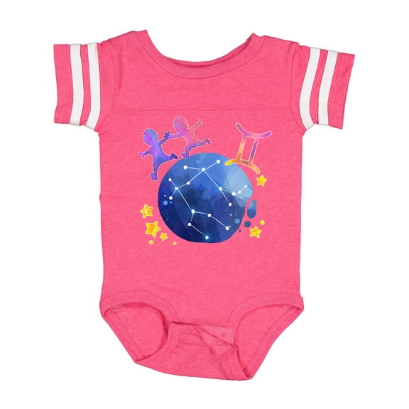 Inktastic Gemini Constellation Zodiac Sign Illustration Boys or Girls Baby Bodysuit