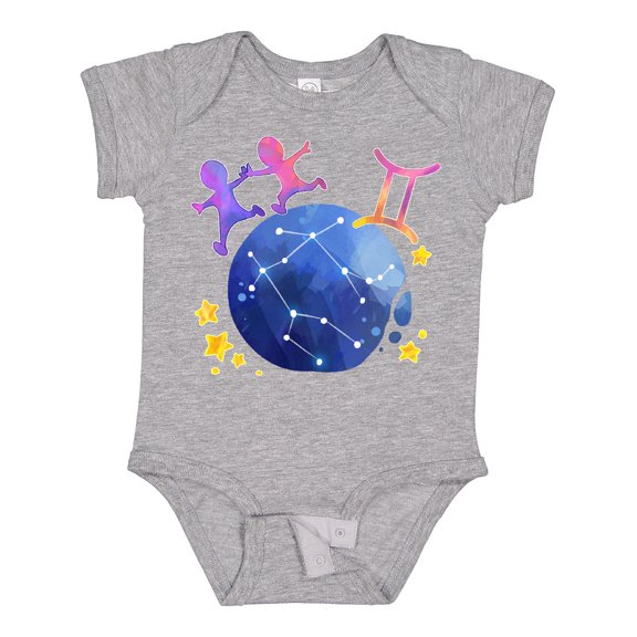 Inktastic Gemini Constellation Zodiac Sign Illustration Boys or Girls Baby Bodysuit