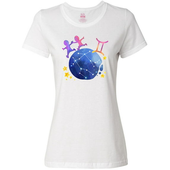 Inktastic Gemini Constellation Zodiac Sign Illustration Women's T-Shirt