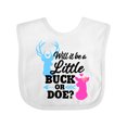 thumbnail image 1 of Inktastic Gender Reveal Will It Be a Little Buck or Doe? Girls Baby Bib, 1 of 4