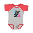 thumbnail image 1 of Inktastic Gender Reveal Will It Be a Little Buck or Doe? Girls Baby Bodysuit, 1 of 5