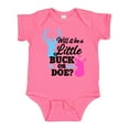 thumbnail image 1 of Inktastic Gender Reveal Will It Be a Little Buck or Doe? Girls Baby Bodysuit, 1 of 5