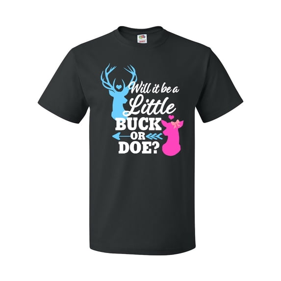 Inktastic Gender Reveal Will It Be a Little Buck or Doe? T-Shirt