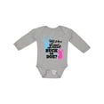 thumbnail image 1 of Inktastic Gender Reveal Will it be a Little Buck or Doe? Girls Long Sleeve Baby Bodysuit, 1 of 5