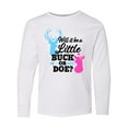 thumbnail image 1 of Inktastic Gender Reveal Will it be a Little Buck or Doe? Long Sleeve Youth T-Shirt, 1 of 5