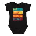 thumbnail image 1 of Inktastic Geocacher Adventure Eat Sleep Geocaching Repeat Boys or Girls Baby Bodysuit, 1 of 5