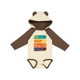 thumbnail image 1 of Inktastic Geocacher Adventure Eat Sleep Geocaching Repeat Boys or Girls Long Sleeve Baby Bodysuit, 1 of 5
