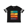 thumbnail image 1 of Inktastic Geocacher Adventure Eat Sleep Geocaching Repeat Boys or Girls Toddler T-Shirt, 1 of 5