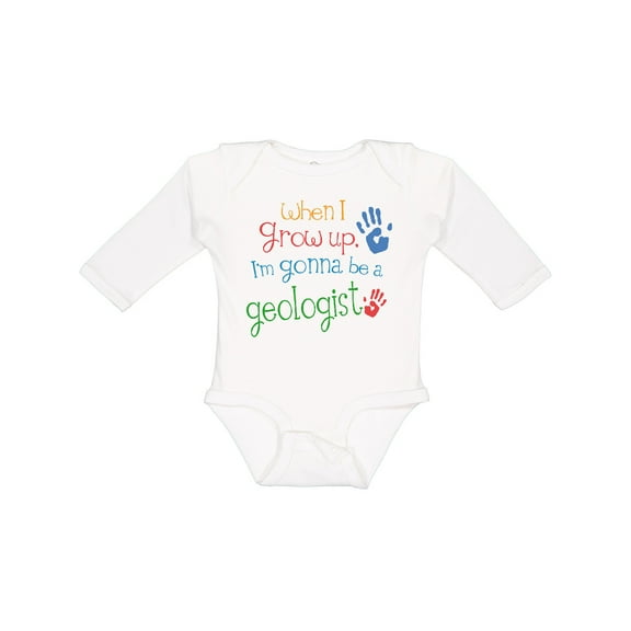 Inktastic Geologist Future Boys or Girls Long Sleeve Baby Bodysuit