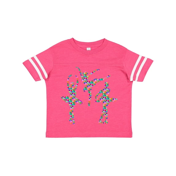 Inktastic Geometric Pattern Ballerinas Girls Toddler T-Shirt