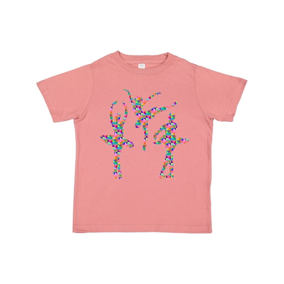 Inktastic Geometric Pattern Ballerinas Girls Toddler T-Shirt