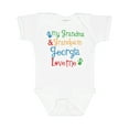thumbnail image 1 of Inktastic Georgia Grandma Grandpa Loves Me Boys or Girls Baby Bodysuit, 1 of 5