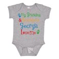thumbnail image 1 of Inktastic Georgia Grandma Grandpa Loves Me Boys or Girls Baby Bodysuit, 1 of 5