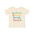 thumbnail image 1 of Inktastic Georgia Grandma Grandpa Loves Me Boys or Girls Baby T-Shirt, 1 of 5