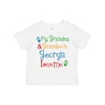 thumbnail image 1 of Inktastic Georgia Grandma Grandpa Loves Me Boys or Girls Toddler T-Shirt, 1 of 5