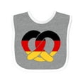 thumbnail image 1 of Inktastic German Flag in Pretzel Shape Boys or Girls Baby Bib, 1 of 4