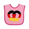 thumbnail image 1 of Inktastic German Flag in Pretzel Shape Boys or Girls Baby Bib, 1 of 4