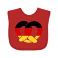 thumbnail image 1 of Inktastic German Flag in Pretzel Shape Boys or Girls Baby Bib, 1 of 4