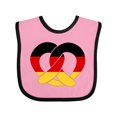 thumbnail image 1 of Inktastic German Flag in Pretzel Shape Boys or Girls Baby Bib, 1 of 4