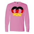 thumbnail image 1 of Inktastic German Flag in Pretzel Shape Long Sleeve T-Shirt, 1 of 5