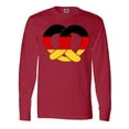 thumbnail image 1 of Inktastic German Flag in Pretzel Shape Long Sleeve T-Shirt, 1 of 5