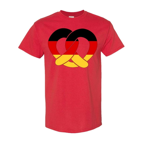 Inktastic German Flag in Pretzel Shape T-Shirt