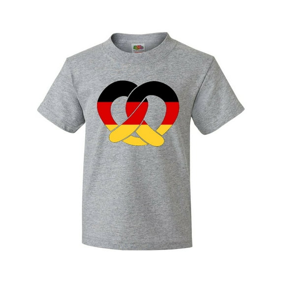 Inktastic German Flag in Pretzel Shape Youth T-Shirt
