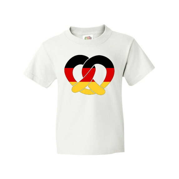 Inktastic German Flag in Pretzel Shape Youth T-Shirt