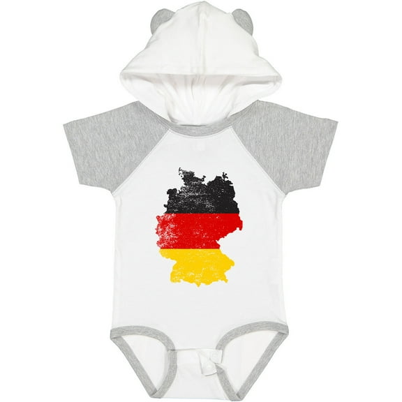 Inktastic German Map Flag Boys or Girls Baby Bodysuit