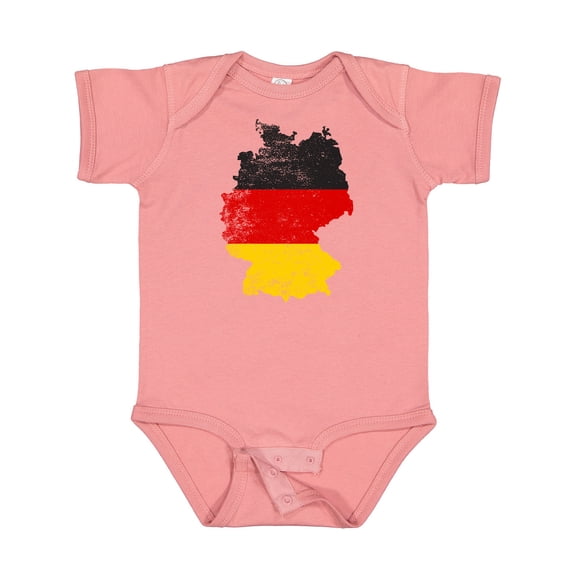 Inktastic German Map Flag Boys or Girls Baby Bodysuit