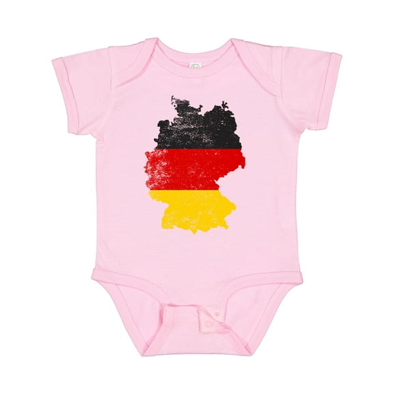 Inktastic German Map Flag Boys or Girls Baby Bodysuit