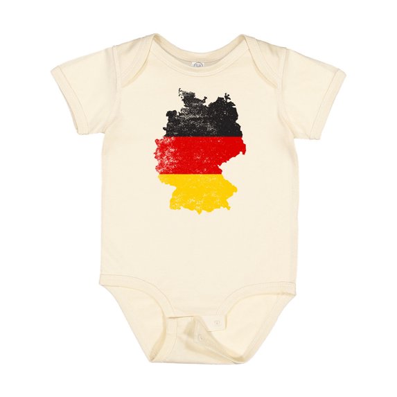 Inktastic German Map Flag Boys or Girls Baby Bodysuit