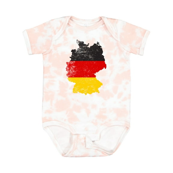Inktastic German Map Flag Boys or Girls Baby Bodysuit