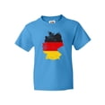 thumbnail image 1 of Inktastic German Map Flag Youth T-Shirt, 1 of 5