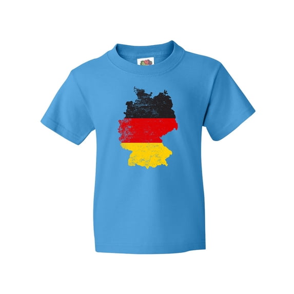 Inktastic German Map Flag Youth T-Shirt