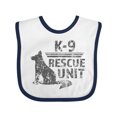 thumbnail image 1 of Inktastic German Shepard K-9 Rescue Unit Boys or Girls Baby Bib, 1 of 3