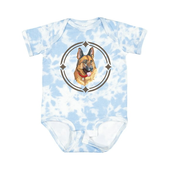Inktastic German Shepherd Dog Art Boys or Girls Baby Bodysuit