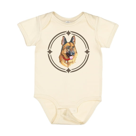 Inktastic German Shepherd Dog Art Boys or Girls Baby Bodysuit