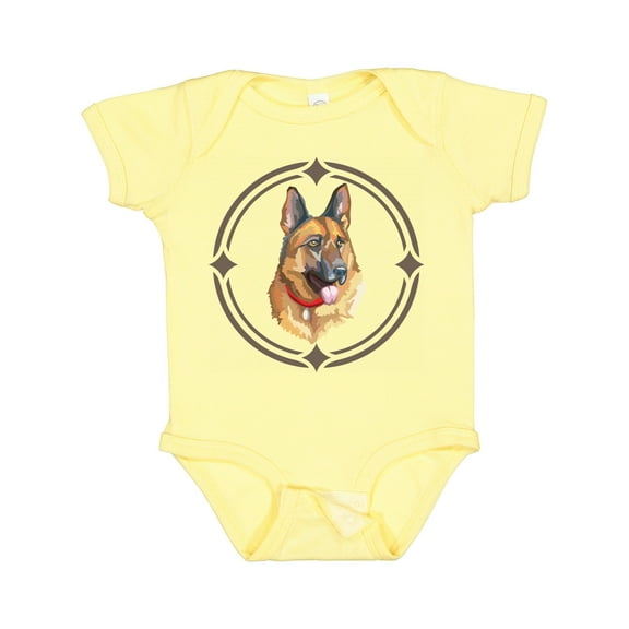 Inktastic German Shepherd Dog Art Boys or Girls Baby Bodysuit
