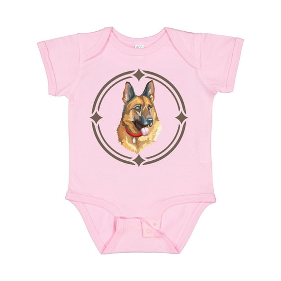 Inktastic German Shepherd Dog Art Boys or Girls Baby Bodysuit