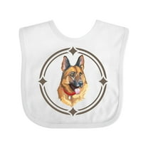 Inktastic German Shepherd Dog Art Gift Boys or Girls Baby Bib