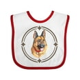 thumbnail image 1 of Inktastic German Shepherd Dog Art Gift Boys or Girls Baby Bib, 1 of 4