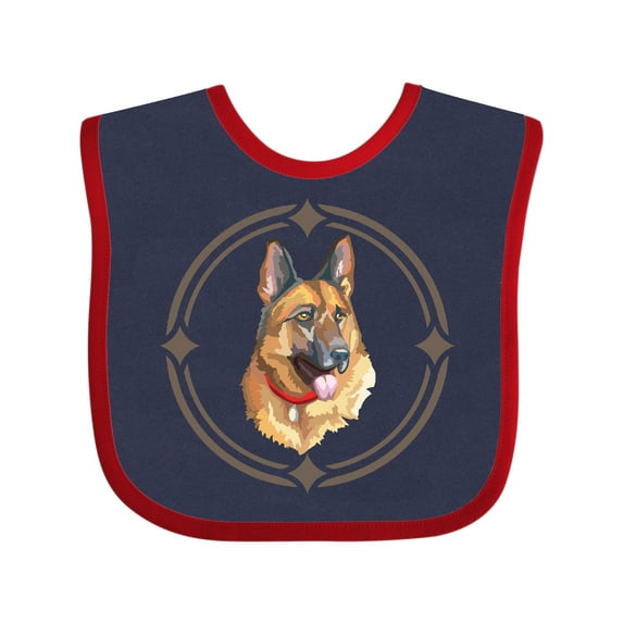Inktastic German Shepherd Dog Art Gift Boys or Girls Baby Bib