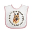 thumbnail image 1 of Inktastic German Shepherd Dog Art Gift Boys or Girls Baby Bib, 1 of 4