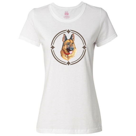 Inktastic German Shepherd Dog Art Women's T-Shirt