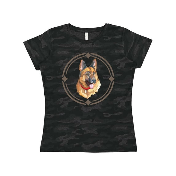 Inktastic German Shepherd Dog Art Women's T-Shirt