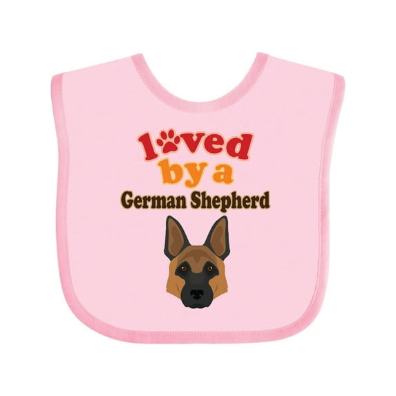 Inktastic German Shepherd Dog Lover Boys or Girls Baby Bib